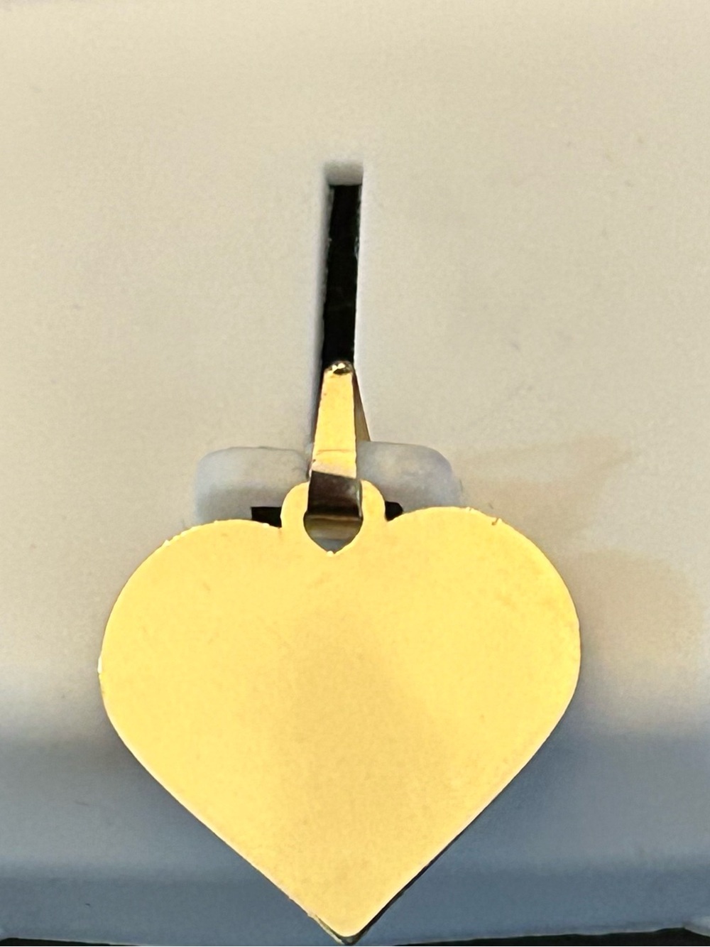 Solid 10KT Two-Tone Gold Heart Pendant with Virgin Mary Medallion - Picture 2 of 10